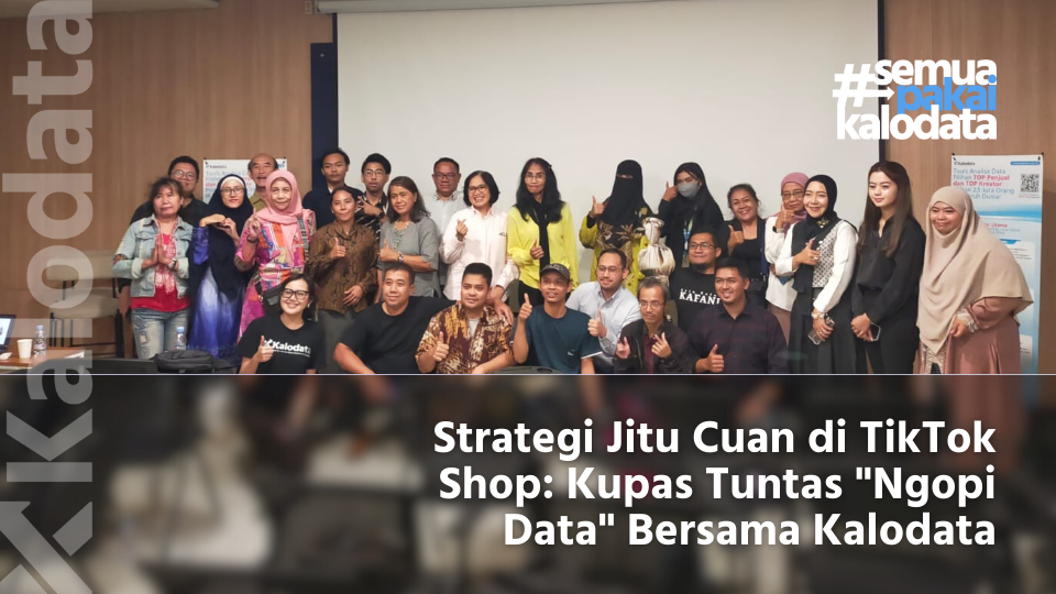 para peserta dan pembicara "ngopi data" di SMESCO dalam satu frame